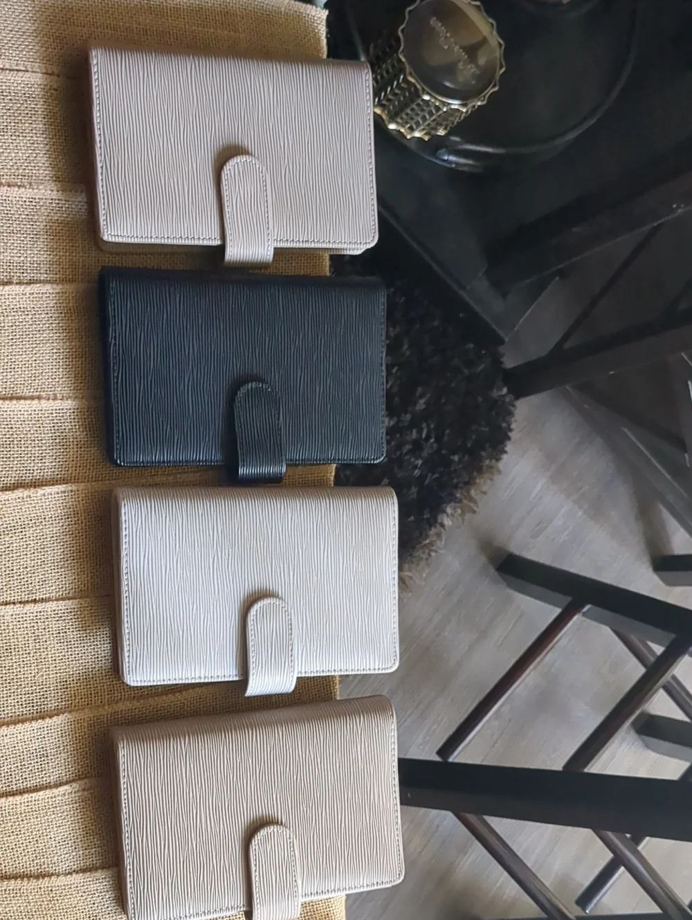 Set of Four A6 Saffiano Binders